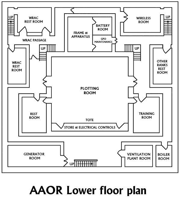 AAOR Lower floor plan