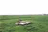 The access hatches to the transmitter buried reserve. The small hatch was for personnel and the two large hatches for plant. Note the truncated remains of the ventilation shaft behind (Nick Catford)