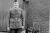 A Nissan hut at RAF Schoolhill camp. The man is Edward Martin, an American who worked for the Civilian Technical Corps (CTC) during the war, and was based at Schoolhill, for a few months in the early part of 1942