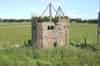 Pillbox on the receiver site. This is the only building remaining on the receiver site. Note the metal framework that supported the camouflage. The pillbox is believed to have been disguised as a haystack (Nick Catford)