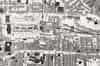 1860 map shows Edinburgh North Bridge (Waverley) station with Canal Street station at right angles to it to the north