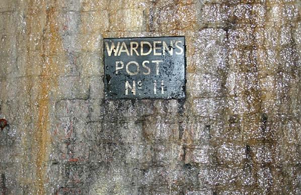 One of two wardens post signs stuill in place in Scotland Street tunnel (Nick Catford)