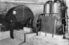 The air compressor while still in use
