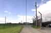 No. 3 medium wave (HF) transmitter building with one of the HF aerial guyed masts behind it (Nick Catford)