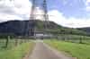 Looking towards the VLF transmitter building from the short wave transmitter building (Nick Catford)