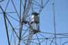 Sentry post on one of the VLF towers (Bob Jenner)