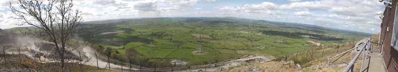 Panoramic view from Breidden Hill 