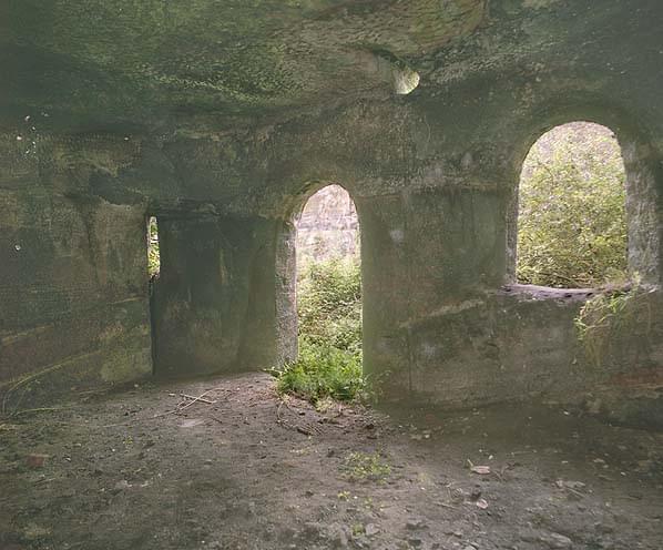 Inside the workers accommodation in the north face of the cutting (Nick Catford)