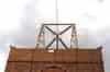 The aerial lead out insulator on the roof of the VLF Transmitter Building (Rugby Radio Museum)