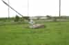 Guying point for one of the 820' masts with two WW2 Nissan Huts behind (Bob Jenner)