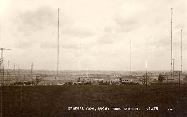 Commercial postcard of Rugby Radio 
