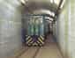 Hunslet diesel locomotive in entrance tunnel to No. 4 Magazine (Nick Catford)