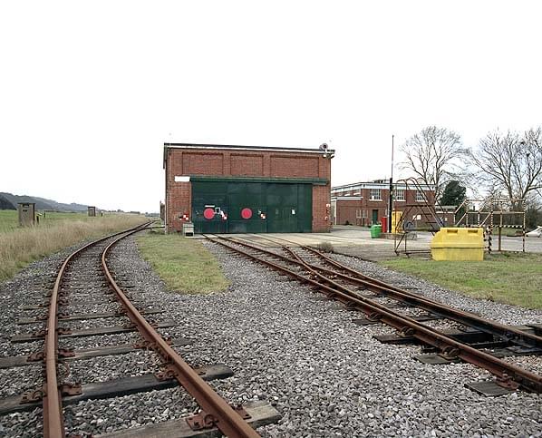 Locomotive paint and repair shop, the boiler house can be seen to the right (Nick Catford)