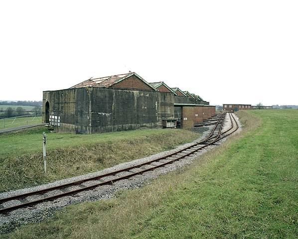 Light traverse laboratories, the 'clean way' can be seen far left. The building in the back ground is the articles in use store (Nick Catford)