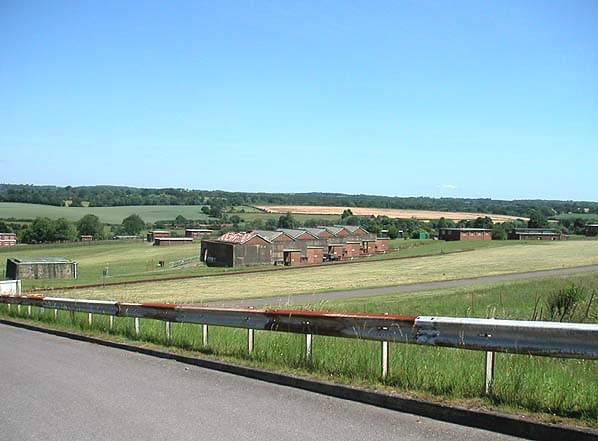 Light traverse laboratories (centre), expense magazine (left), articles in use store (right), shift room (far right) (Chris Looker)
