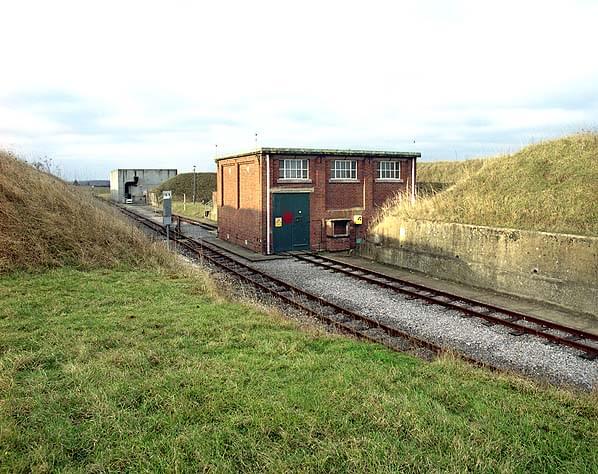 The scrapping room with the Paveway maintenance building behind (Nick Catford)