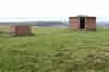 Pillbox (right) and an unknown building on the domestic camp (Nick Catford)