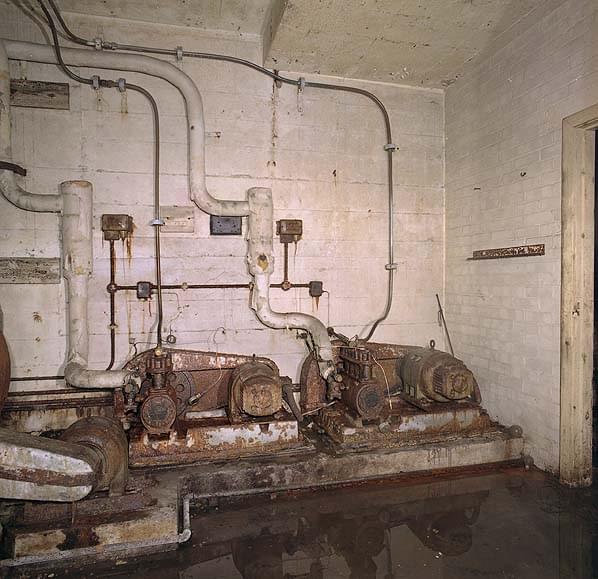 Pump room at the southern end of the upper basement (Nick Catford)