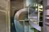 Spiral staircase and ventilation fan in lift shaft (Nick Catford)