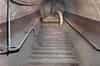 Stairs down to the platforms. This is not part of the emergency egress route and is unlit (Nick Catford)