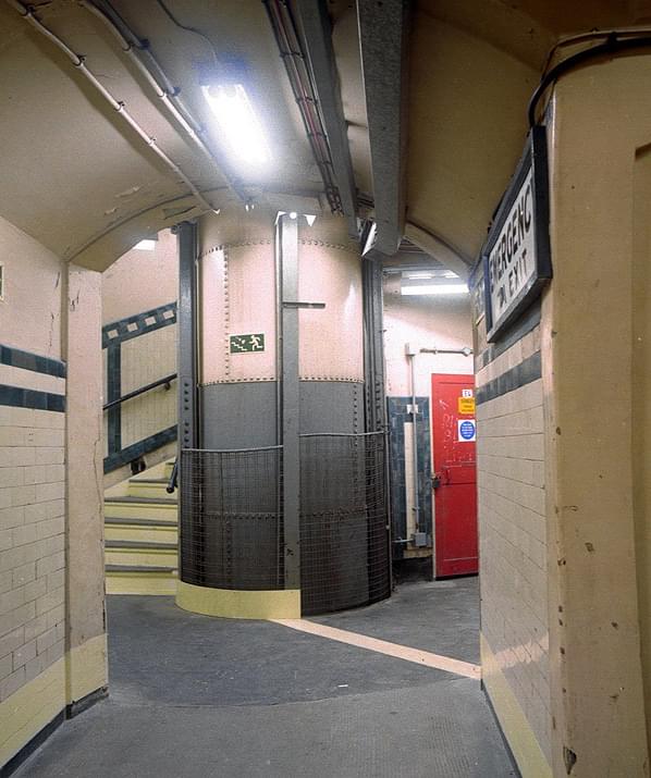 Emergency exit at Aldwych in September 1994 (Nick Catford)
