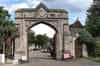 Cemetery entrance in Norwood Road