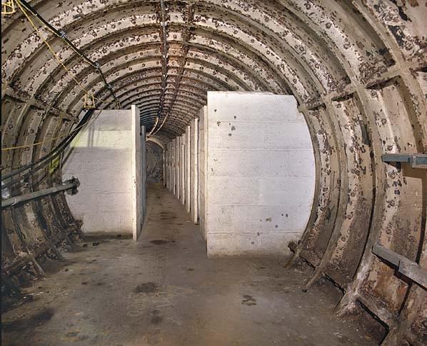 Male toilet cubicles in the southbound tunnel (Nick Catford)