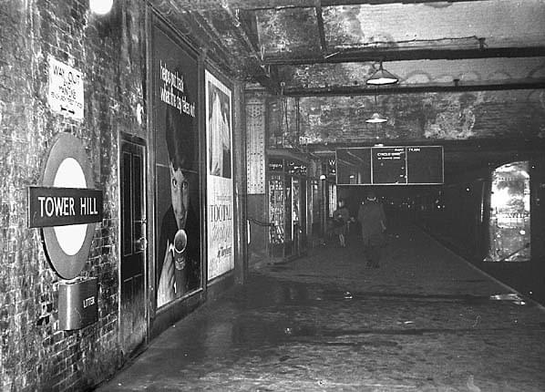 The eastbound platform in January 1967 (Nick Catford)