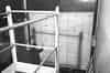The ACHQ plotting room in WW2 - the wall maps seen from the viewing platform