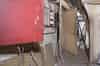 Looking along tunnel into the generator room. The door on the left is into the main ventilation plant room (Nick Catford)
