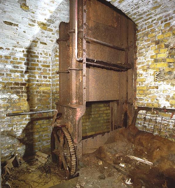 The only surviving ammunition lift at Grain (Nick Catford)