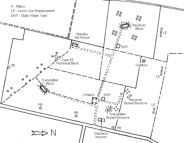 Plan of the technical site (Bob Jenner)