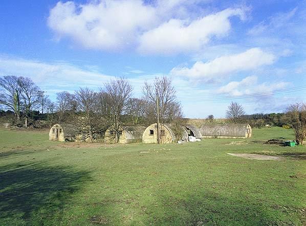 The five Nissen huts still standing in the quarry (Nick Catford)
