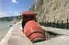 A cement mixer close to the drainage tunnel adit in June 1985 (Nick Catford)
