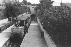 Two car train at Hereson Road Station (R.L.Eastleigh)