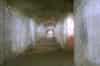 Section of concrete lined tunnel showing the junction with the St. Lukes Recreation Ground branch and the collapsed tunnel beyond (1994) (Nick Catford)