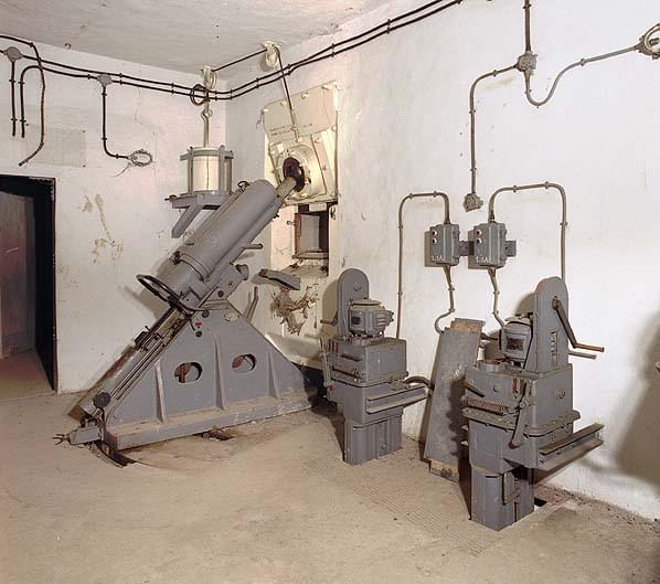 81mm mortar and 2 ammunition lifts in Block 2 (Nick Catford)