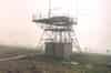 Redundant Type 13 radar plinth and 25' gantry on the upper technical site. This is the only known surviving example of this kind of ROTOR gantry (Nick Catford)