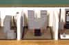 Model of an R7 bunker (at RAF Signals Museum, Henlow). The transmitter room is on the left, the rest room in the middle and the generator room on the right (Nick Catford)