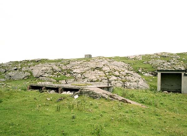 Ramp to cable chambers in the R8 operations block with High Voltage Switch House to the right (Nick Catford)