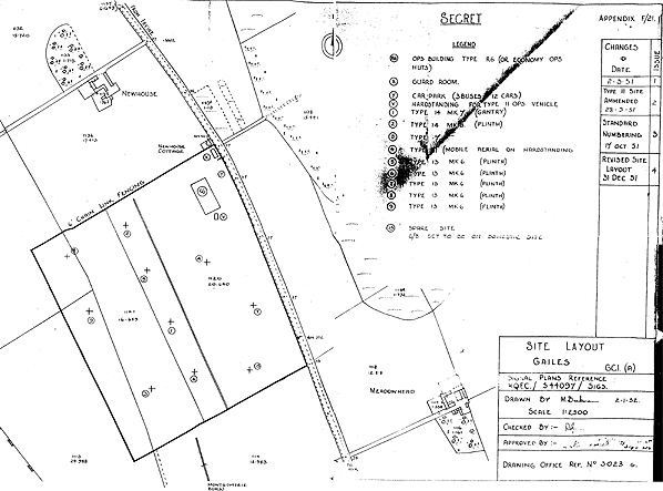 Planned layout of RAF Gailes 