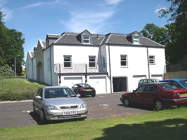 The stable block (formerly the Sergeants' Mess) in June 2005 after conversion to luxury appartments (Bob Jenner)