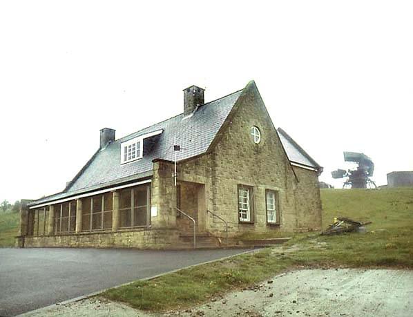 The guardhouse before it was modified with the passive defence radar to the rear 