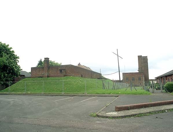 Decontamination station (left) and fire station (right) (Nick Catford)