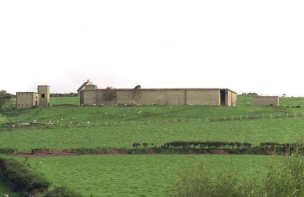 The R6 block and associated buildings viewed from Merrion Camp (Nick Catford)