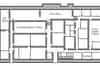 Plan of the Wilton Park bunker as built. Some rooms were later divided with thin partition walls (Nick Catford)