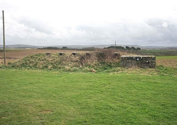 One of 18 surviving air raid shelters at RAF Portreath - this is No. 12 (Nick Catford)
