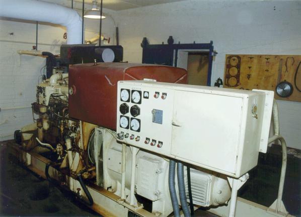 The older and smaller of the two diesel generators (Richard Lamont)