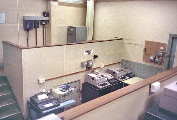 Communications centre located in the former Kelving Hughes projector area (Sub Brit Collection)