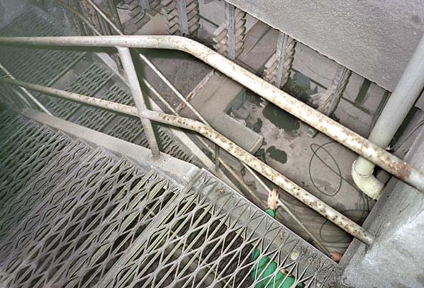 Looking down the stairs from the emergency exit (Sub Brit Collection)